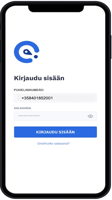 Tykki App työajanseuranta Screenshot