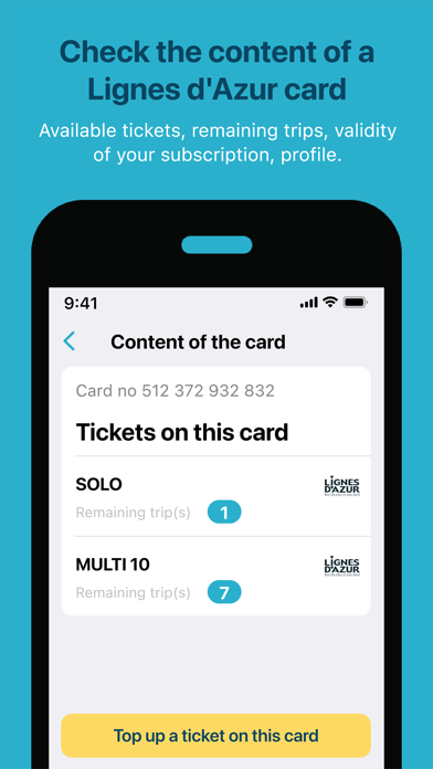 Lignes d'Azur Tickets Screenshot