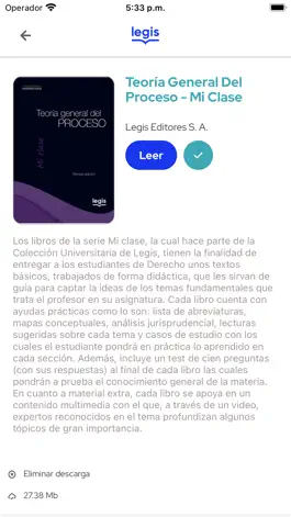 Game screenshot Libros digitales Legis hack