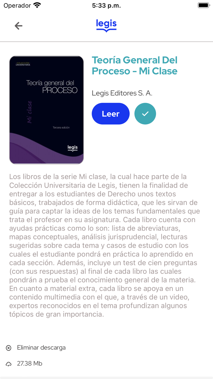 Libros digitales Legis