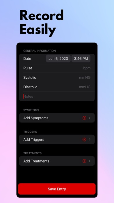 Blood Pressure Tracker° Screenshot