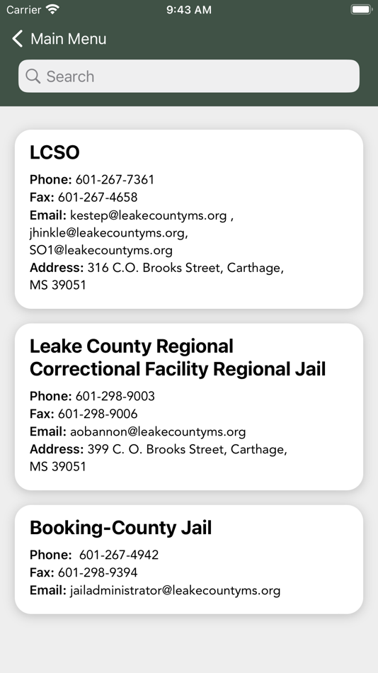 #2. Leake County Sheriff MS (iOS) Podle: Leake County Sheriff's Office (MS)