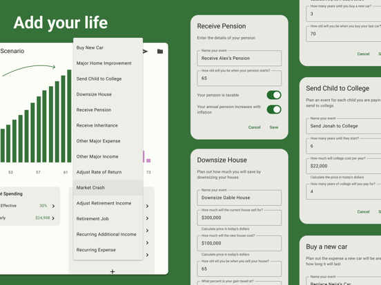 RetirePlan iPad screenshot 4 - Finance app