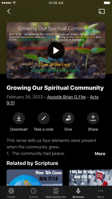 Blessed Harvest App Screenshot
