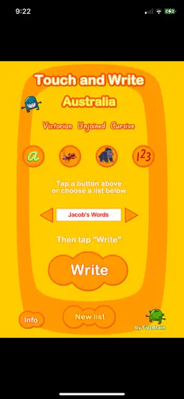 Game screenshot Australian Touch and Write mod apk