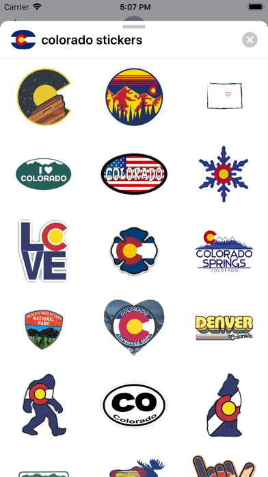 Colorado emoji - USA stickers Screenshot