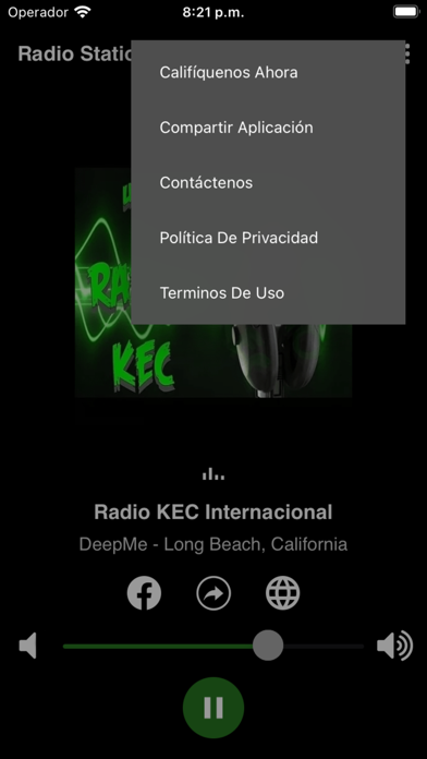 Radio KEC Internacional Screenshot