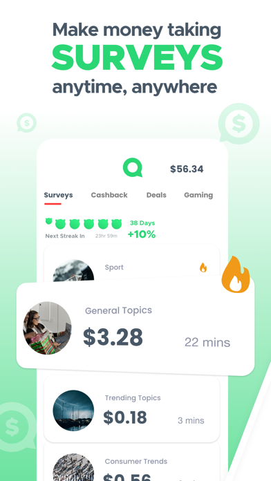 Qmee: Paid Surveys | Free Cash Screenshot