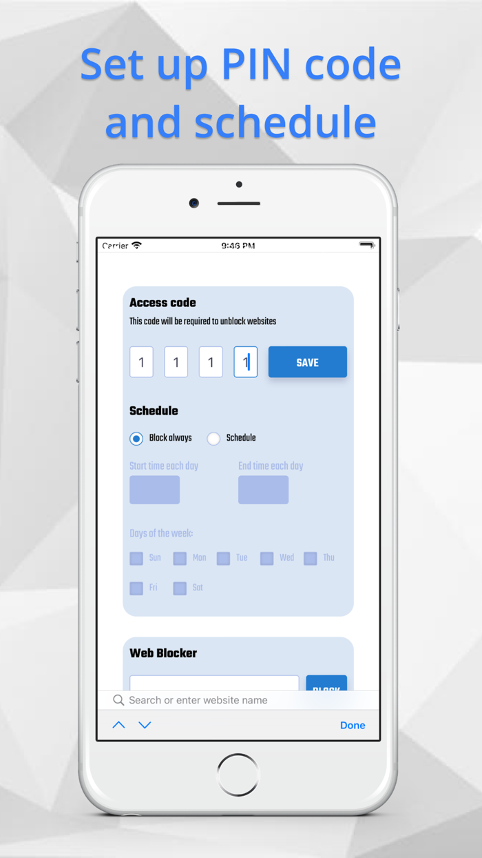 Web Blocker - block web pages