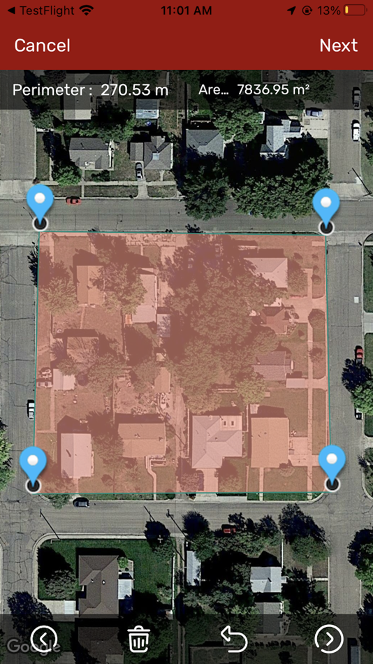 #3. GPS Area Measurements (iOS) Podle: Krushit Sachapara