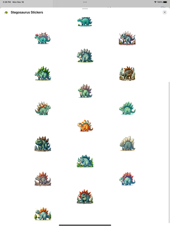 Screenshot #5 pour Stegosaurus Stickers