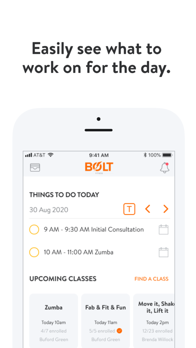 Bolt Fitness Online Screenshot
