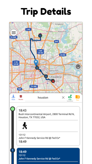 Houston Transit Metro Screenshot