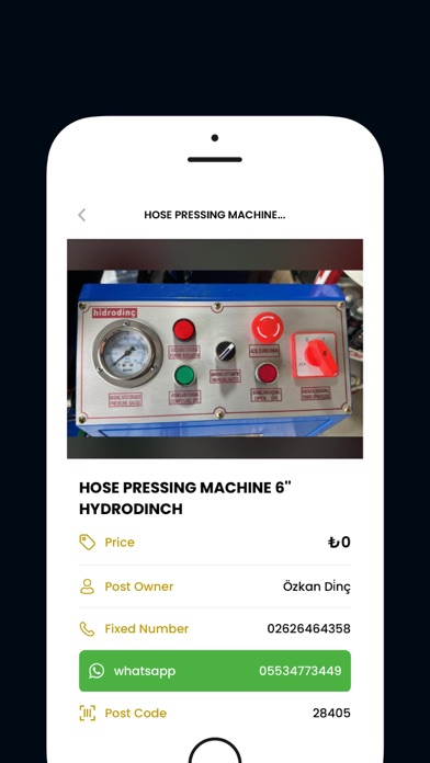 Sanayiden App Screenshot