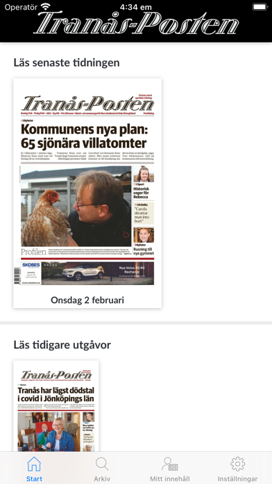 Tranås-Posten Screenshot