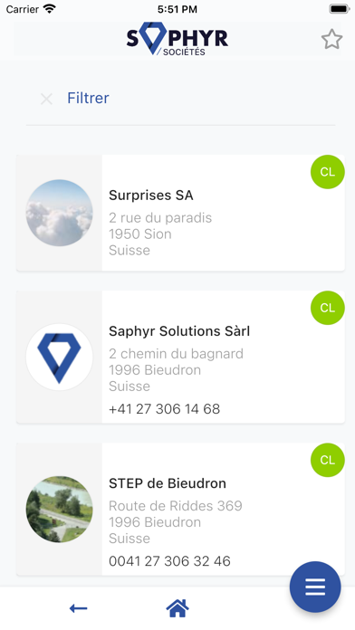 Saphyr Solutions Screenshot