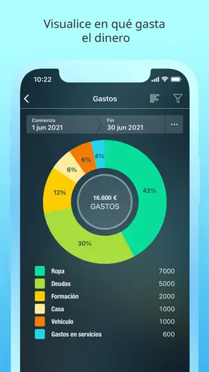 Captura de pantalla de Money Pro: Finanzas Personales en iPhone 4