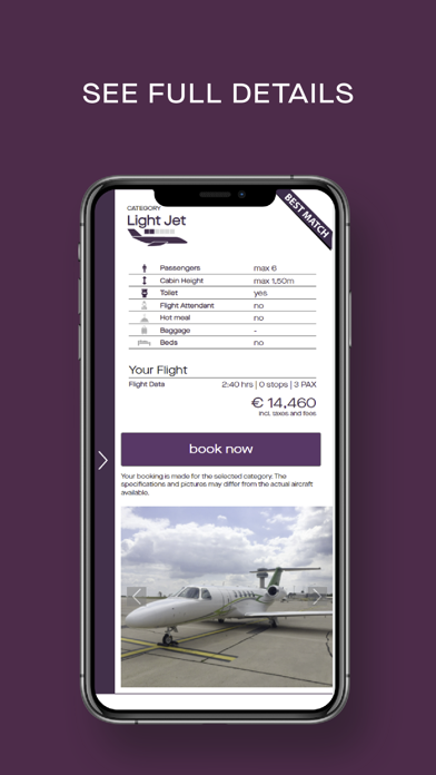 FLY AIRINESS Jet Charter Screenshot