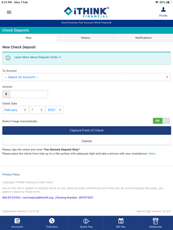 iTHINK Financial Mobile App
