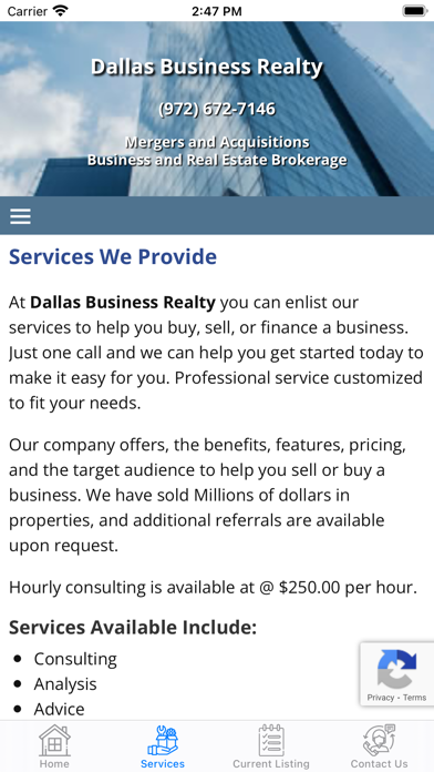 DallasBusinessRealty Screenshot