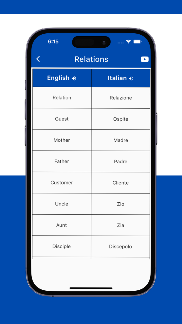Italian Words App