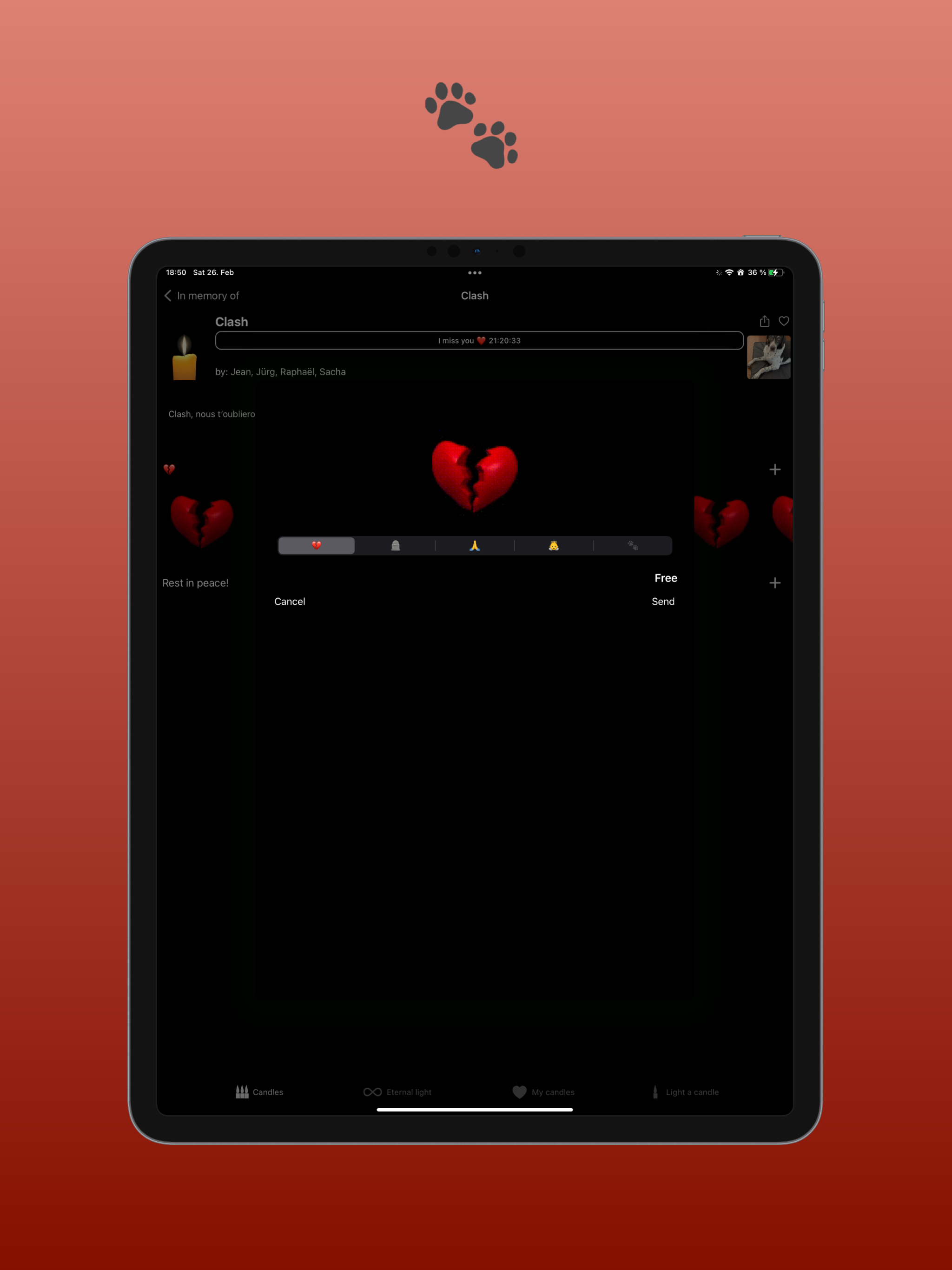 MemorialCandle - The mourn app