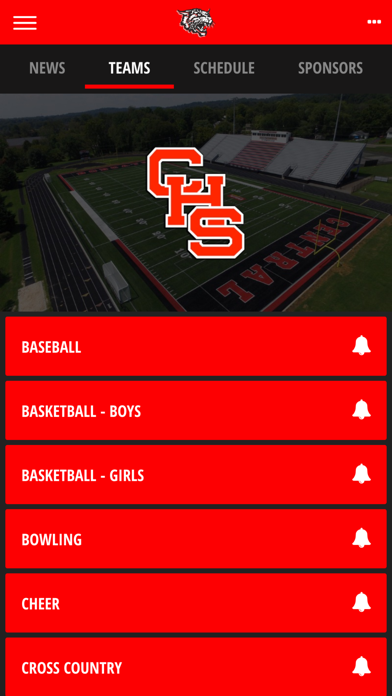 Central High School Athletics Screenshot