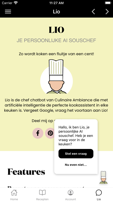 Culinaire Ambiance Lio Screenshot