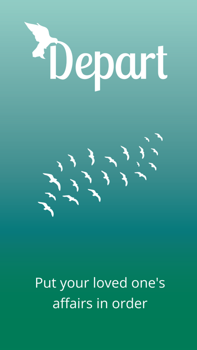 Depart - Estate Tracking Screenshot