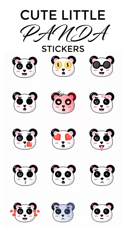 Cute Little Panda Stickers screenshot-3