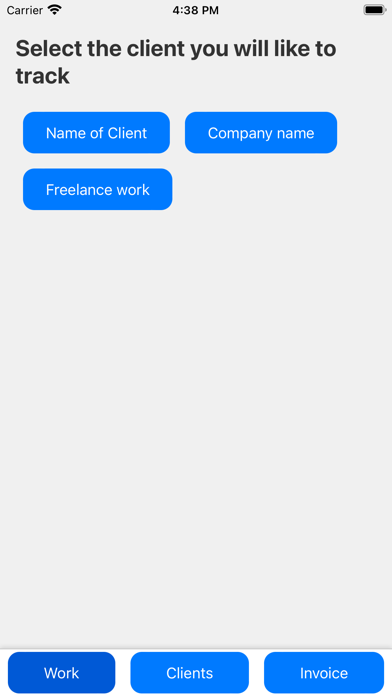 TimeTrackInvoicer Screenshot