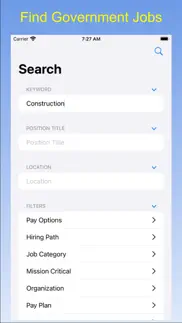 gov job search iphone screenshot 1