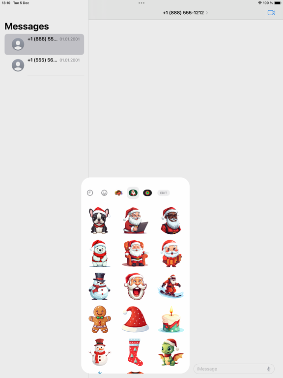 Screenshot #6 pour Merry Christmas Sticker Set