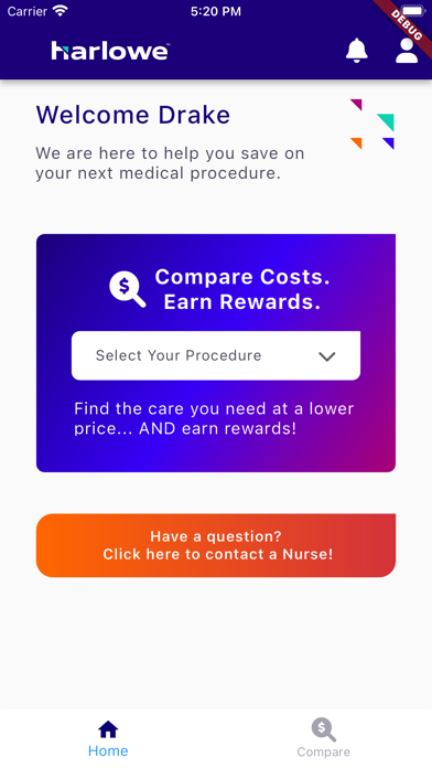 Harlowe Health Screenshot