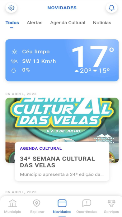 Município de Velas Screenshot