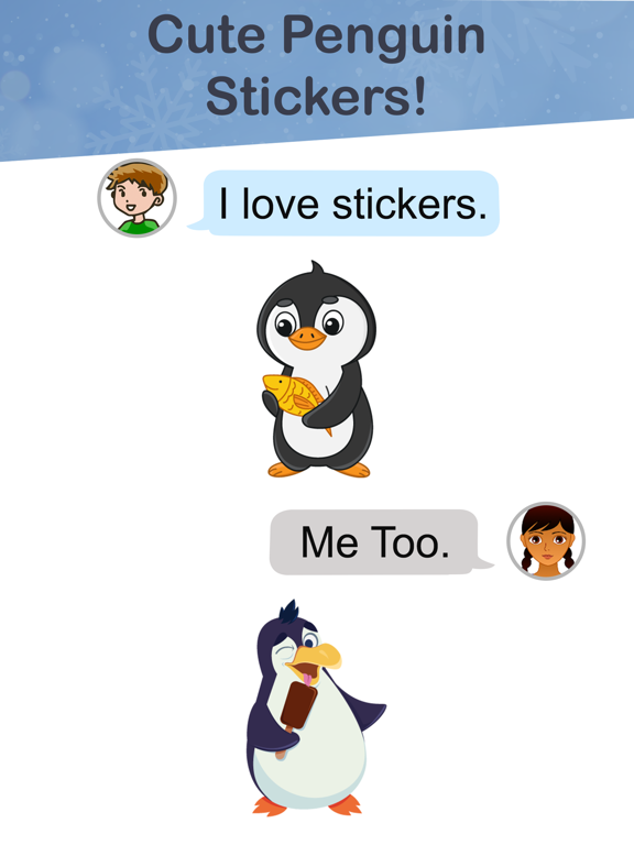 Screenshot #5 pour Cute Penguin Stickers.!