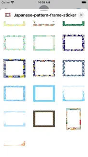 japanese pattern frame sticker iphone screenshot 3