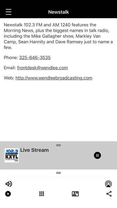 KXYL Newstalk 102.3 Screenshot