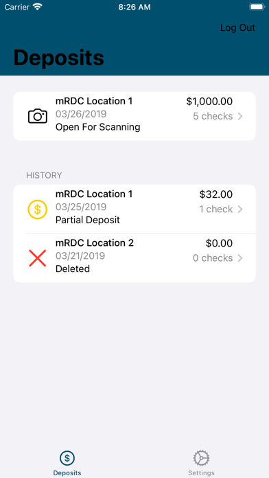 Salal CU Business Deposit Screenshot