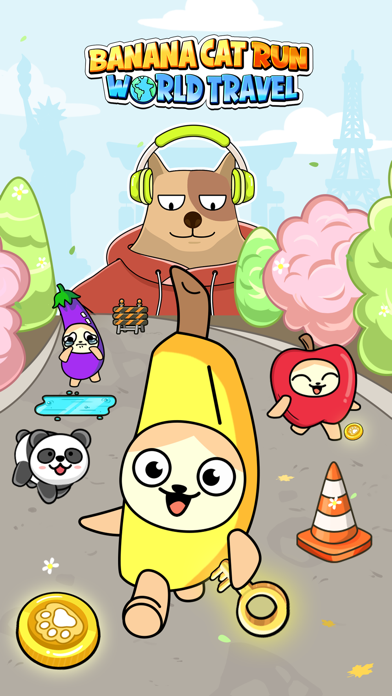 Screenshot #1 pour Banana Cat Run: World Travel