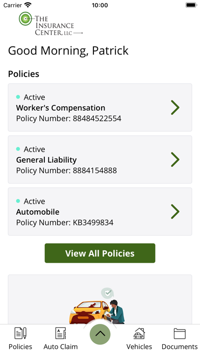 Insurance Center Online Screenshot