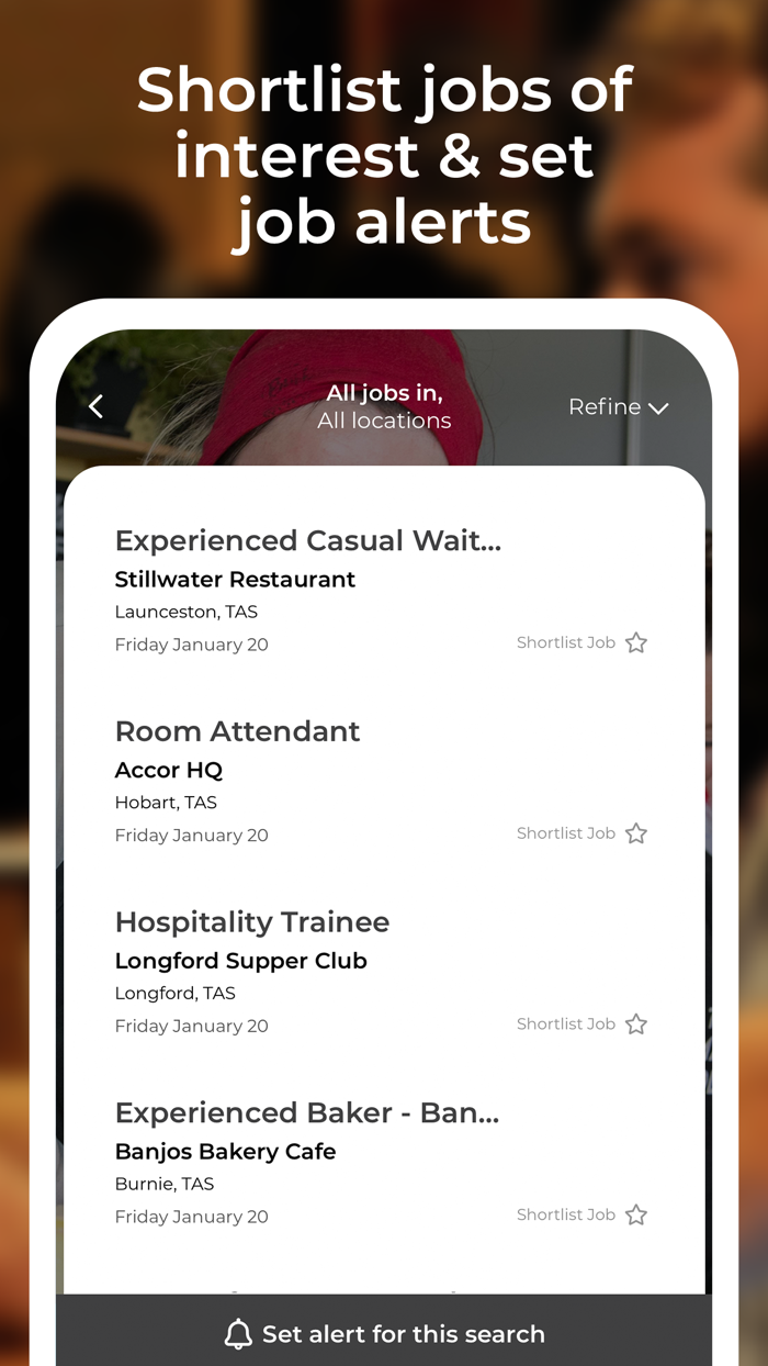 Tas Tourism and Hospitality Jobs