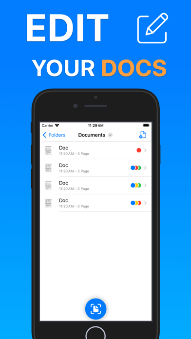 PDF Scanner & Editor App Screenshot