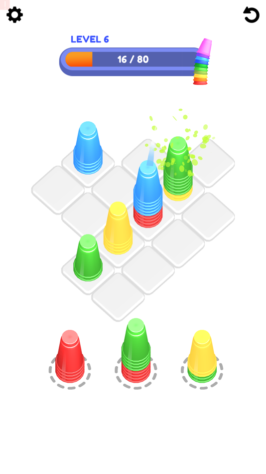 #3. Cup Stacker! (iOS) 由: Gybe Games