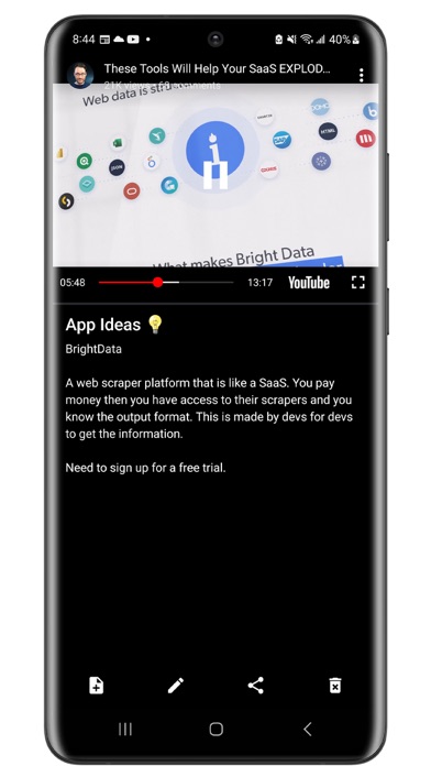 Media Notes: Notepad for Media Screenshot