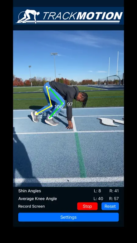 TrackMotion: Sprint Analysis screenshot 1 of 2