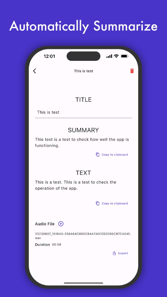 #2. VoiceTranscribe built on AI (iOS) By: CLYR Inc.