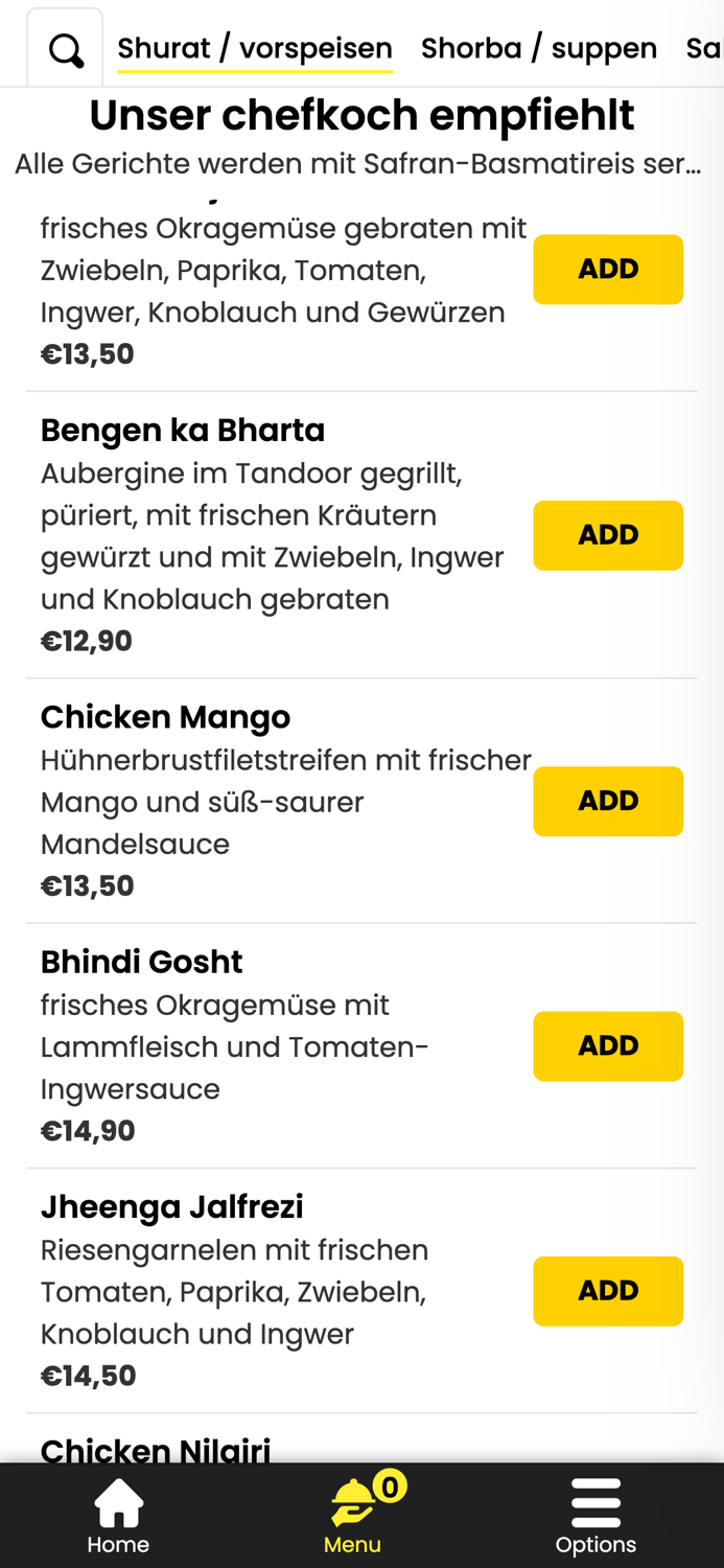 Restaurant Royal India