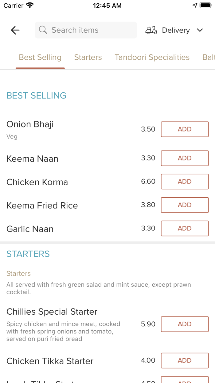 Chillies Indian takeaway