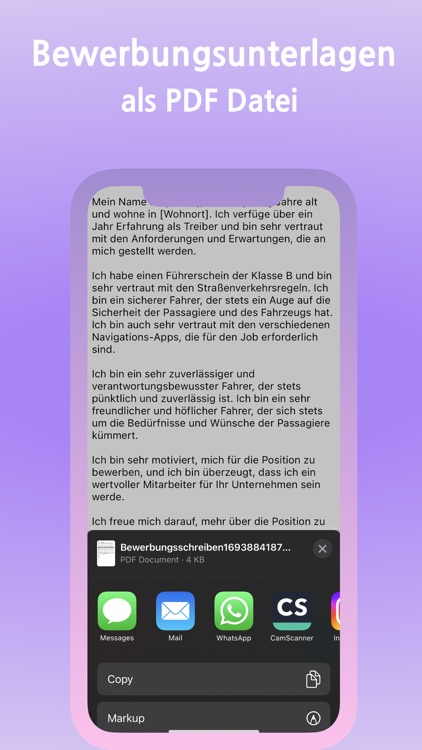 Bewerbungsschreiben KI screenshot-3